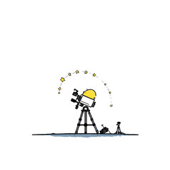 Polar-Aligned Star Tracker Camera Setup © Edik