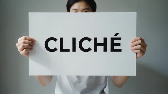 Sign of "clich&eacute;". Stereotype.