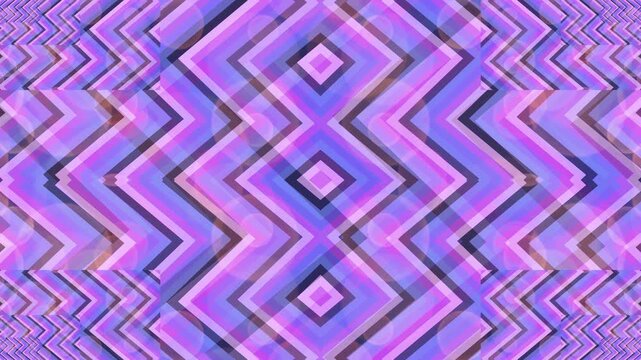 Dynamic abstract pattern featuring vibrant purple, pink, and blue geometric shapes creating a mesmerizing optical illusion with a captivating sense of fluid movement and modern aesthetic