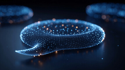 Obraz premium AI driven conversational intent continuity technology concept with semantic drift analytics and fidelity background