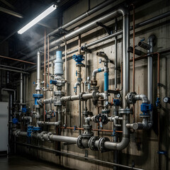 Fototapeta premium Pipe system 