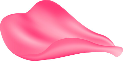 Tender spring pink flower petal. Delicate scent of woman perfume. Aroma of cherry blossoms. Floral air vortex. Magic spring dust petals splash. Design for gift, card, package. Vector illustration.