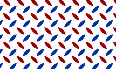 Obraz premium Minimal Leaf Seamless Pattern in Red Blue and Light Gray Modern Organic Background PNG