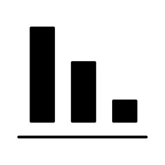 Financial losses vector icon. Revenue decline Illustration sign. Market decline symbol. Economic decline logo. Chart web icon.