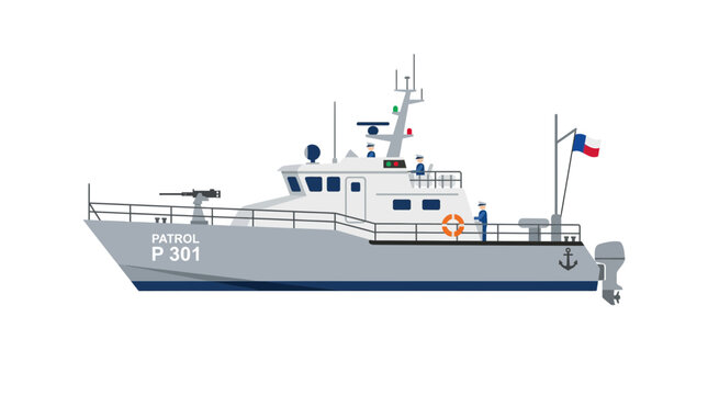Naval Patrol Boat P 301 Illustration