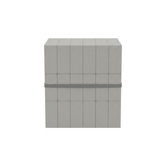 Bundle of Concrete Masonry Blocks Strapped