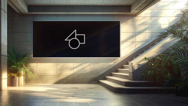 Underground Billboard Mockup 1 &ndash; Subway Station Advertising Display, Urban Metro Poster Presentation, Realistic Public Transport Branding Showcase Template