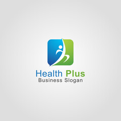 Health Plus People Cross Logo