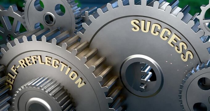 Self-reflection is a power gear of success. It's the driving force in the Success Engine. Self-reflection sets success in motion. No AI, created by humans for humans.