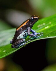 Obraz premium Golfodulce Poison Dart Frog (Phyllobates vittatus) - Masterpiece Wildlife.
