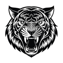 Fototapeta premium Vector tiger head illustration
