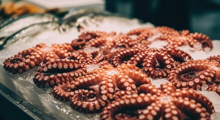  Seafood Display Octopuses Nestled