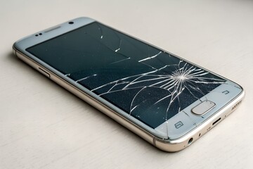 mobile phone with blank screen