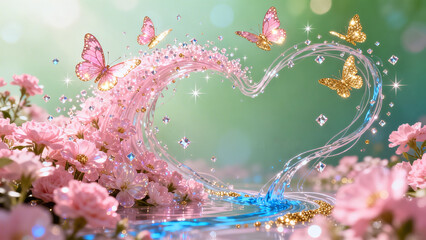 梦幻花园蝶舞流光