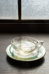 古民家カフェでいただく黒豆とレモングラスのハーブティー