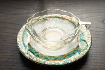 ガラスティーカップでいただく黒豆とレモングラスのハーブティー