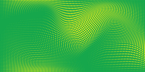 Dots halftone yellow green color pattern gradient texture modern. eps 10