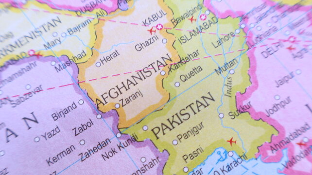 Afghanistan and Pakistan on World Map - Geographic Details