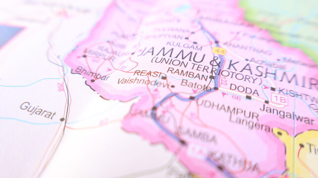 Map of Kashmir and Jammu Region