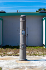 A Florida beach shower and rest room