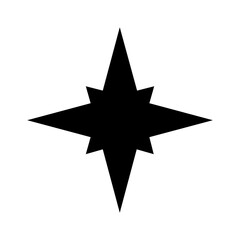 Obraz premium Compass World directions North South East West map geography icon