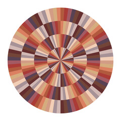 Obraz premium op art modern round background, creative geometric dynamic pattern, symbol, vector design element