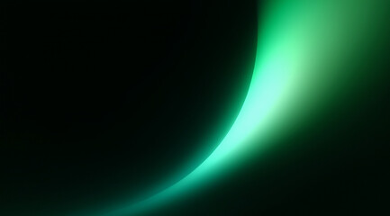 Obraz premium Curving Green Light Arc Against Black 0019 isolated on a transparent background
