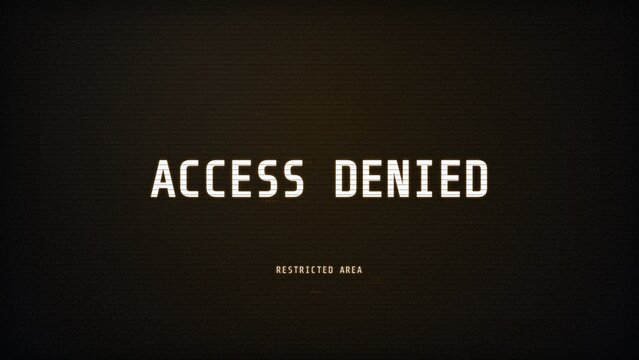 Access Denied Restricted Area Security Background - NeonMatrixSeries - 4K Image