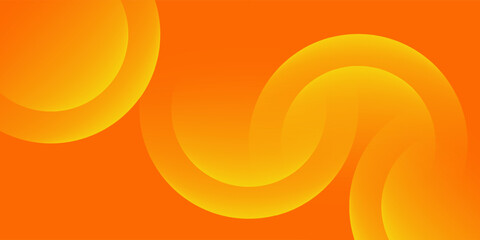 Abstract orange background with circles