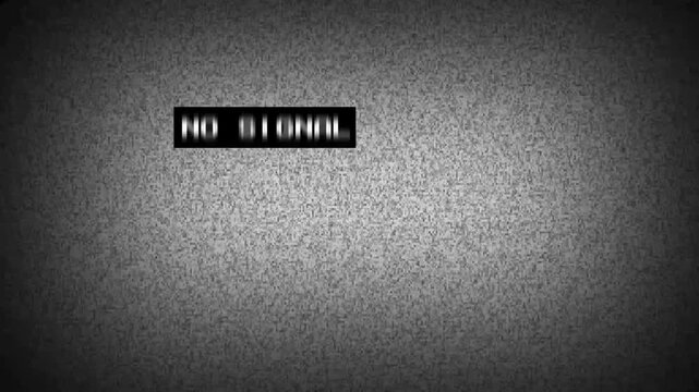 Old Retro TV - Static tv black and white noise caused by no signal reception. Detuned analog tele visor. Bad Tv Signal - Static tv noise. no signal text. damage bad interference.