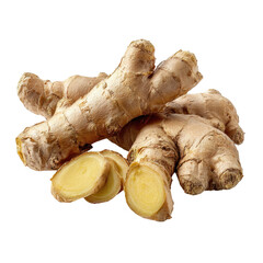 Fototapeta premium Ginger root whole with transparent background