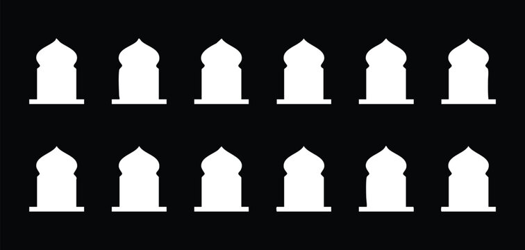 Black background with white fire hydrants