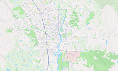Fototapeta premium Napa California map