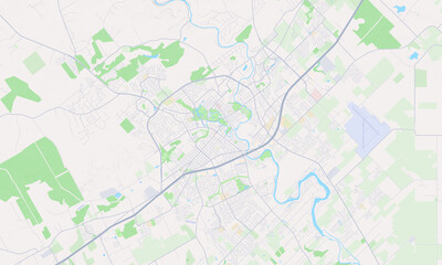 Obraz premium New Braunfels Texas map