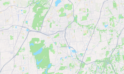 Fototapeta premium New Britain Connecticut map