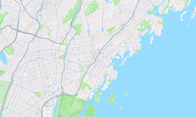 Fototapeta premium New Rochelle New York map
