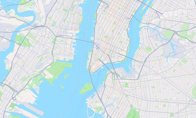 Obraz premium New York New York map