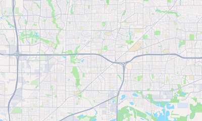Fototapeta premium North Richland Hills Texas map