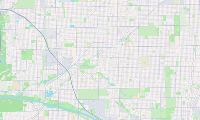 Fototapeta premium Oak Lawn Illinois map