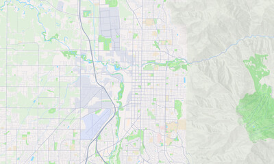 Naklejka premium Ogden Utah map