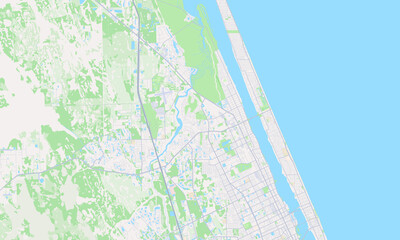 Naklejka premium Ormond Beach Florida map