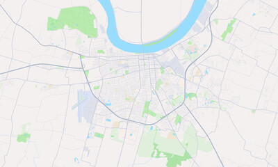 Obraz premium Owensboro Kentucky map