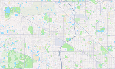 Naklejka premium Palatine Illinois map