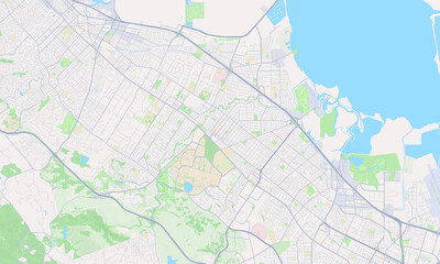 Fototapeta premium Palo Alto California map