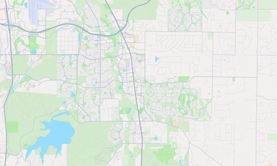Naklejka premium Parker Colorado map