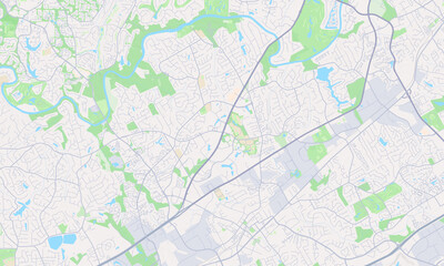 Fototapeta premium Peachtree Corners Georgia map