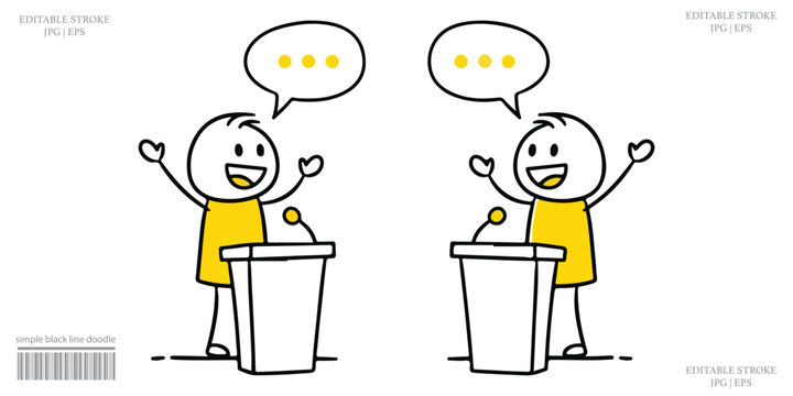 Public Speaking Debate Presentation Communication Concept