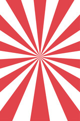 シンプルネオレトロ和風パターン＆放射ポスター背景シリーズ 赤白放射背景
