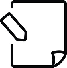Obraz premium Document page with a writing pencil