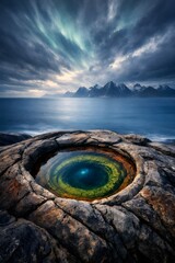 Vertical Arctic Coastline with Dragon&rsquo;s Eye Rock